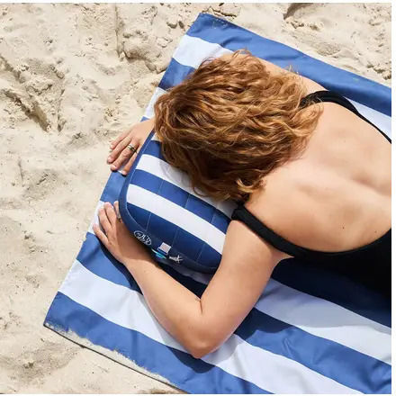 Dock & Bay Waterproof Inflatable Beach Pillow Whitsunday Blue 5061011624901