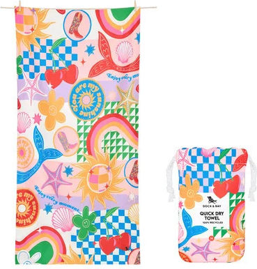 Dock & Bay Kids' Beach Towel Beige 160x90cm