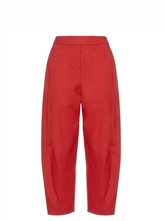 Moutaki Women's Fabric Trousers Red