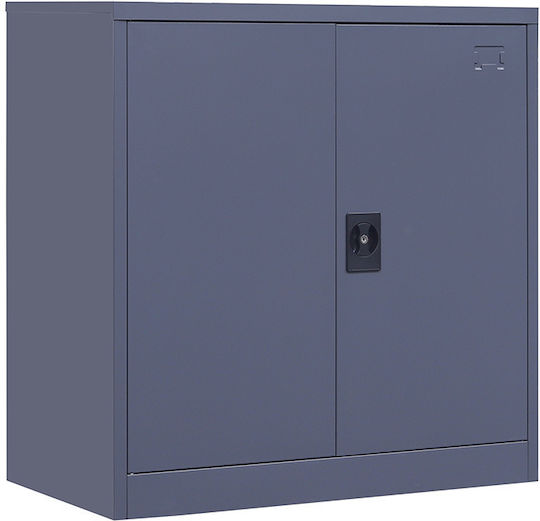 Dublu-Foi Steelen Metalică Galvanizată 70x40x91cm Gri Dublu-Foi Steelen Metalică Galvanizată 70x40x91cm Gri