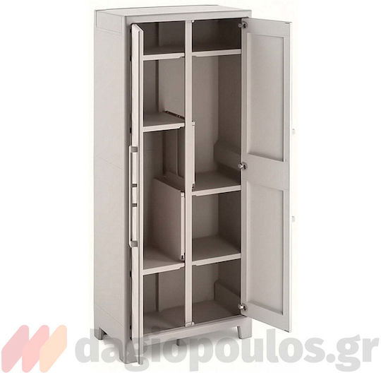 Δίφυλλη Gulliver Μεταλλική 80x44x182εκ.
