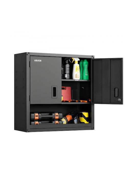 Double-Leaf Metallic Cabinet with Locking Capability 76.2x30.5x76.2 cm