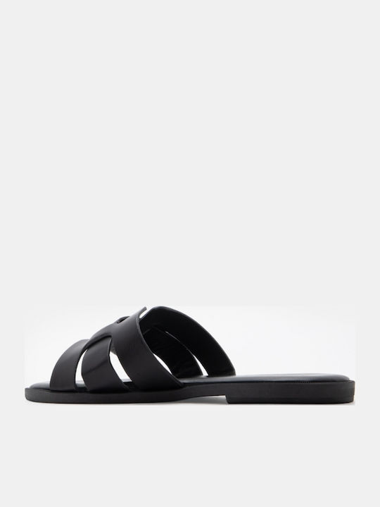 Damen Flache Sandalen Schwarz
