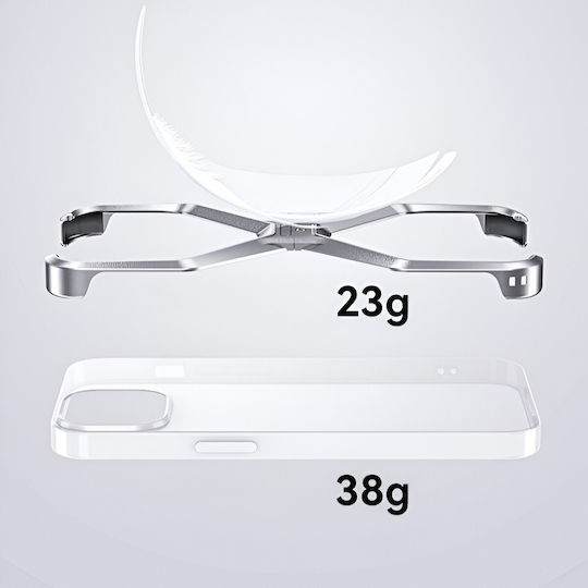 Back Cover Metallic Waterproof Gray iPhone 15 Pro Max