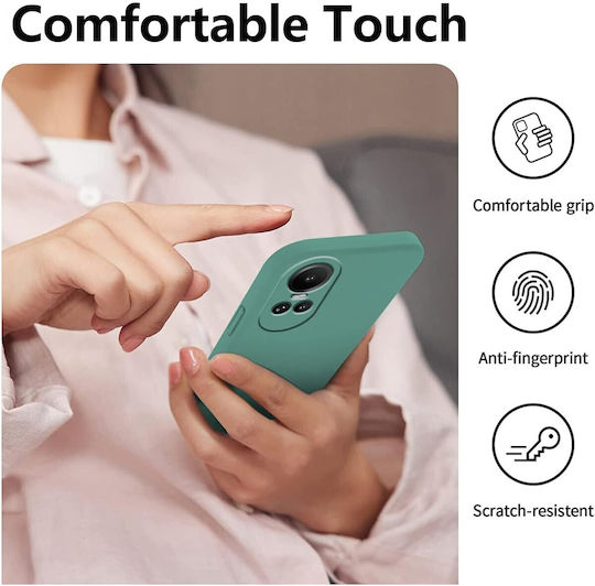 Back Cover Silicon Verde Oppo Reno10 Pro