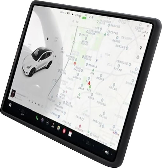 Tesla Front Screen Edge Protection Case Flippy Kompatibel Tesla Model 3/y Made Tpe Schwarz