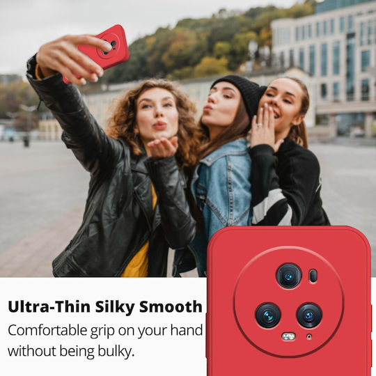 Back Cover Din Silicon Roșu Realme 5 Pro