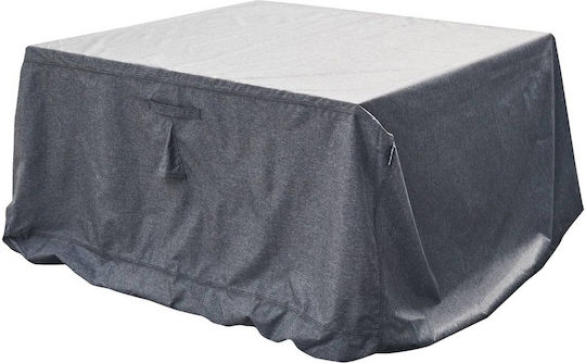 Hesperide Protective Dining Table Cover 180x110x120cm In Grey Color