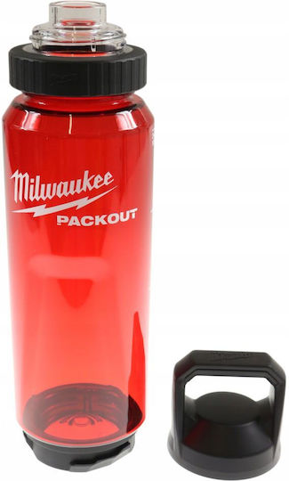 Milwaukee Packout Μπουκάλι Θερμός Πλαστικό 740ml Κόκκινο