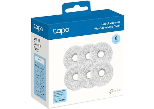 Mopping Cloths 6 Pieces For Robot Vacuum TP-Link