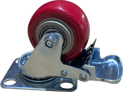 Bormann 068129 Rotating Plastic Wheel with Brake 50x62mm