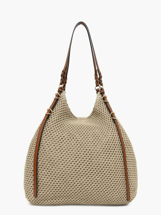Γυναικεία Τσάντα Shopper Ώμου Χρυσή
