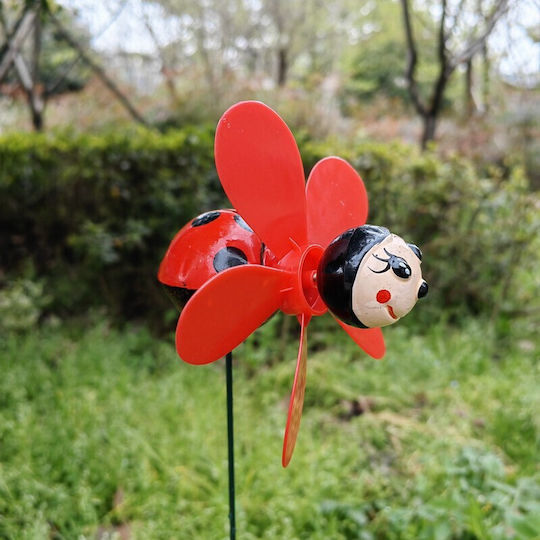 Set of 4 Solar Lights Flowers with Green Light 57x12cm