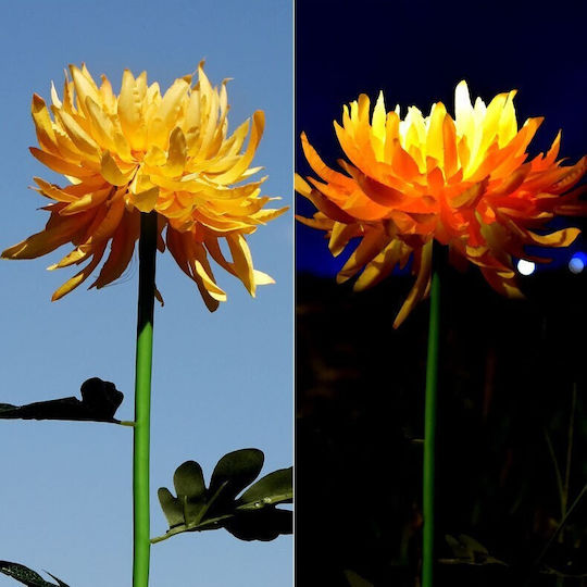 Lampă Solară Floare 4W 10lm Alb Rece 6500K cu Senzor de Mișcare și Fotocelul IP65