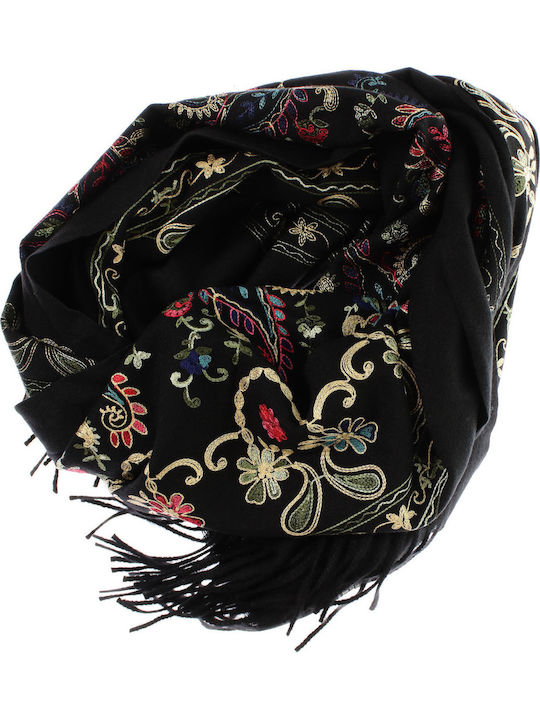 ButicCochet Women's Black Shawl