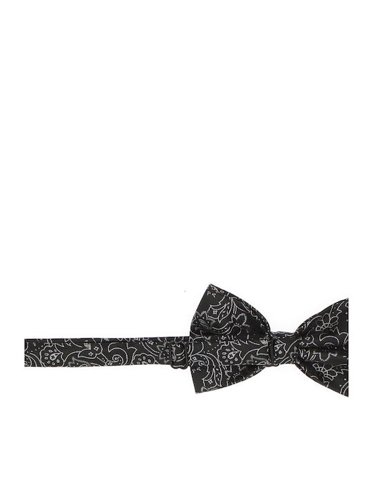 3-piece Set Bow Tie Cufflinks Pocket Square Men Buticcochet Black Setp291