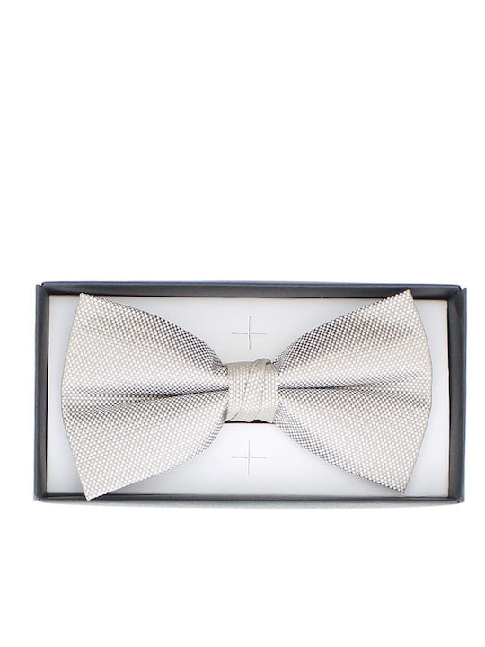 Men's Bow Tie Buticcochet Made Synthetic Material 7x12 Cm Dotted Pattern Gray Pap324