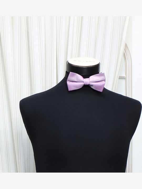 Men's Bow Tie Buticcochet Synthetic Material 7x12 Cm Dotted Pattern Lilac Pap329