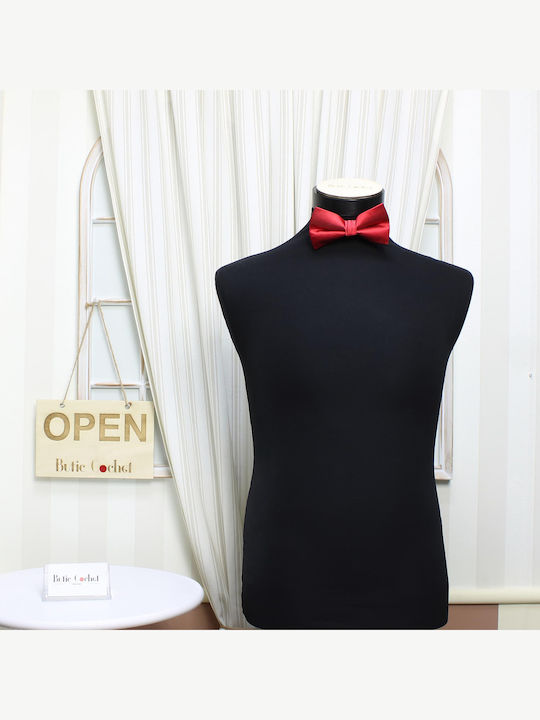 Papion Bărbați ButicCochet Material Sintetic 7x12 Cm Roșu Pap305
