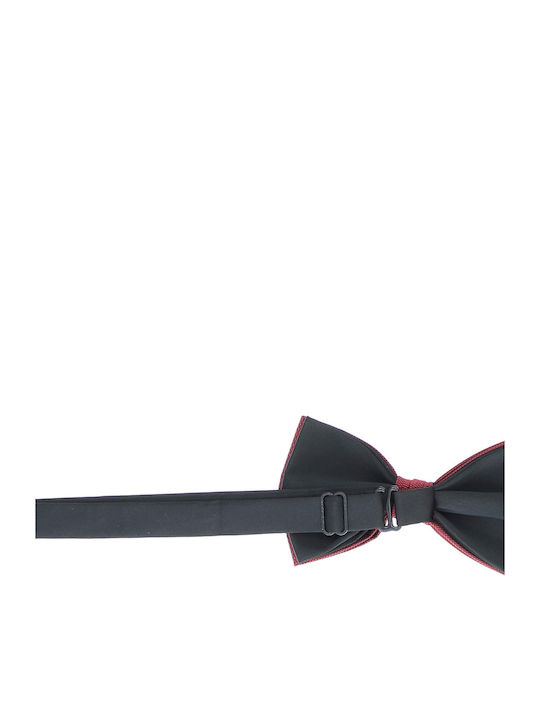 Papion Bărbați ButicCochet Material Sintetic 7x12 Cm Model Cu Buline Bordo Pap318