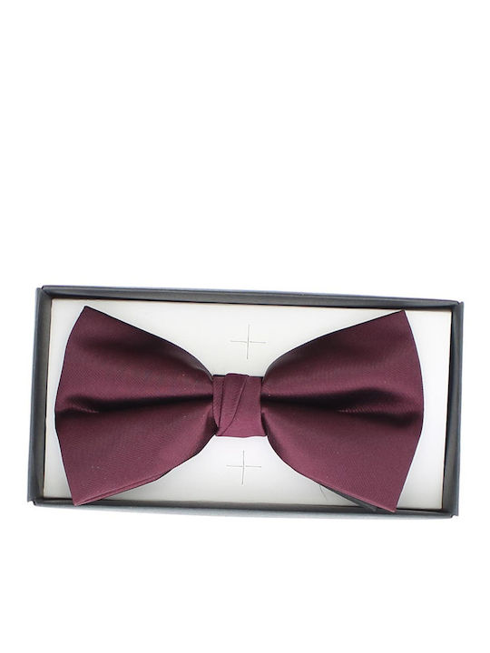 Papion Bărbați ButicCochet Lucrat Manual Material Sintetic 7x12 Cm Burgund Pap306