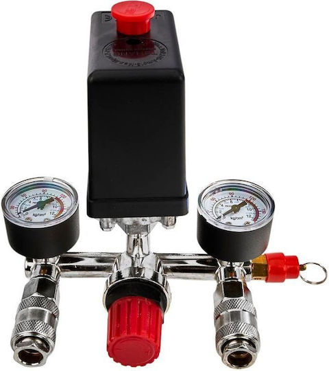 Compressor Pressure Switch Quick Connectors Gauges Kraft&dele Kd11270 230 V 8 Bar