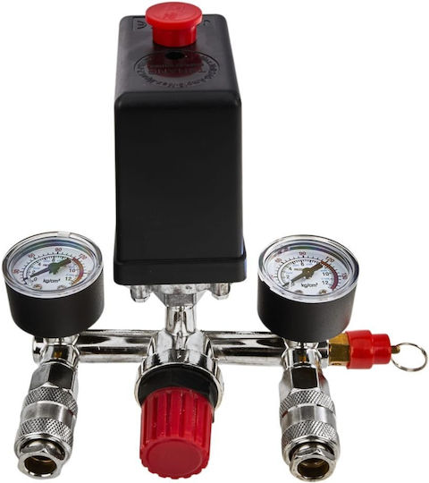 Compressor Pressure Switch Quick Connectors Pressure Gauges Kraft&dele Kd2176 230 V 8 Bar Pressure Adjustment