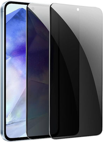 2.5D 0.3mm Privacy Tempered Glass Negru (Galaxy S23 FE)