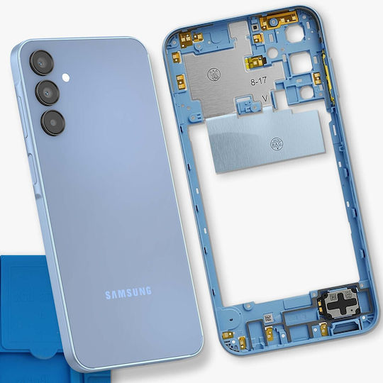 Clappio Средна Рамка За Смяна Samsung Galaxy A15 5g Син