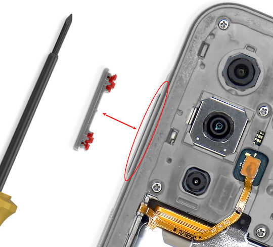 Clappio Replacement Volume Button Galaxy A17 4g 5g Grey