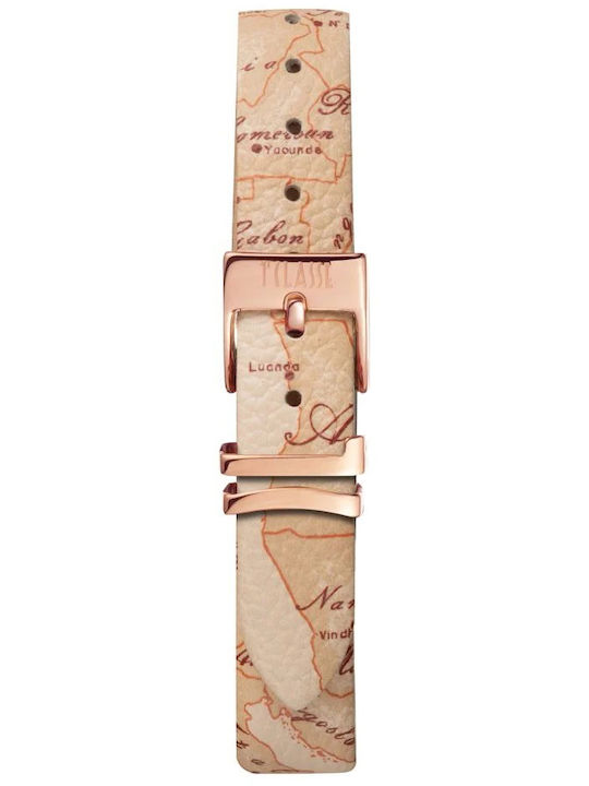 Alviero Martini 1a Classe Womens Watch 32mm Battery with Pink Gold Leather Strap