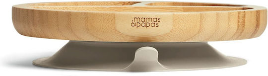 Mamas & Papas Feeding Set Made of Bamboo with Anti-Slip Base 5 Pieces for 6+ Months