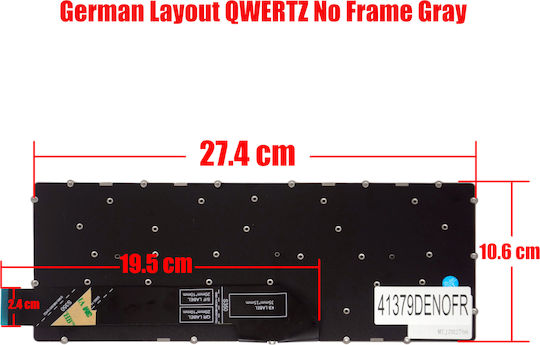 Немска Клавиатура За Лаптоп Lenovo Flex 5 Cb-13iml05 82b8 5cb0z27898 5cb0z28149 5cb0z28151 5cb0z27985 Sn21e95605 Pt1srb-usa 5cb0z27895 De Без Рамка Сива Код 41379denofr