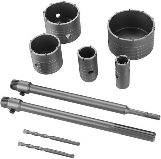Kraft&dele Kd12640 Set Găuri Pentru Beton 30-100 Mm 9 Bucăți