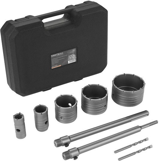 Kraft&dele Kd12640 Set Găuri Pentru Beton 30-100 Mm 9 Bucăți
