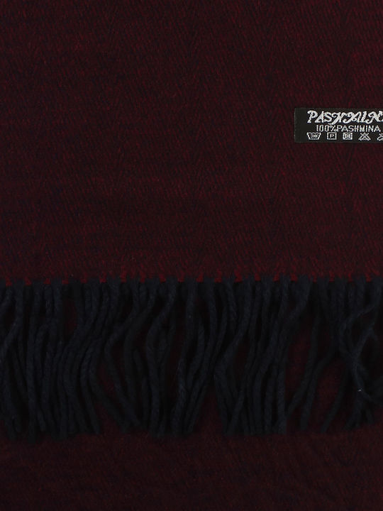 Men's Wool Scarf Burgundy