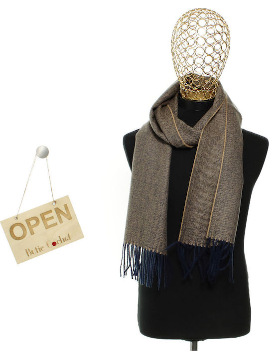 Herrenschal Wolle Beige