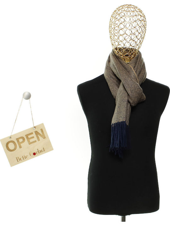 Herrenschal Wolle Beige
