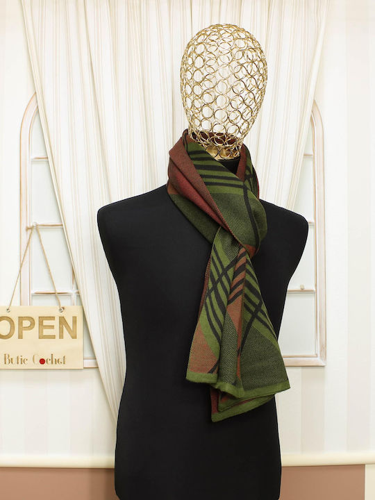 Men's Cashmere Scarf Green