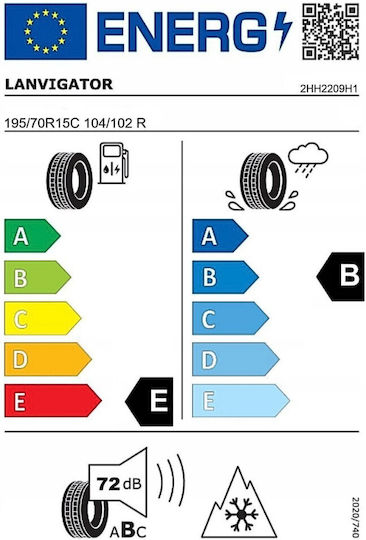 195/70R15 104/102R 3PMSF Anvelopă 4 Anotimpuri Pentru Camion Ușor Tip