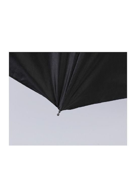 Automatischer Kompakter Regenschirm Schwarz