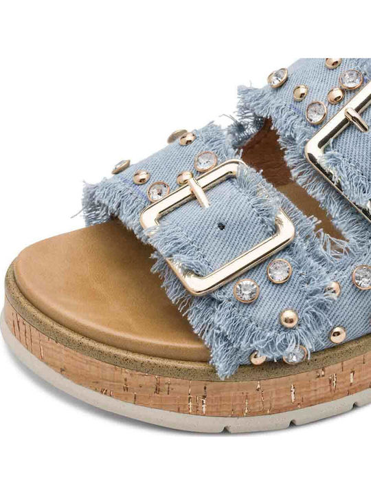 Women's Flat Sandals Light Blue