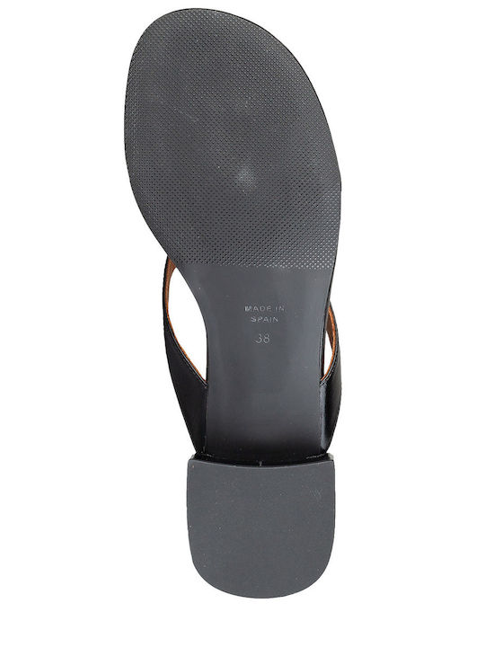 Damen Flache Sandalen Schwarz