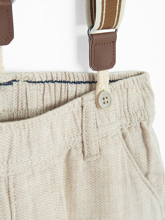 Kids Clothing Set with Pants Summer 2 Pieces Beige