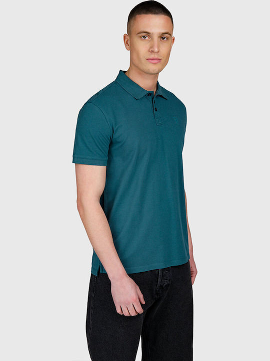 Polo Herrenblusen Petrol Blau
