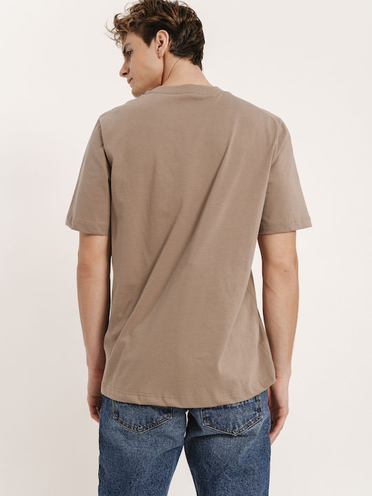 T-shirt Καφέ