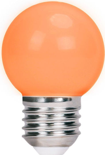 Forever Light Λάμπες LED 2W για Ντουί E27 και Σχήμα G45 Πορτοκαλί 5τμχ