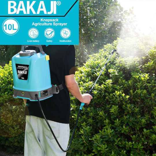 Bakaji Backpack Battery Sprayer with 10lt Capacity in Blue Colour