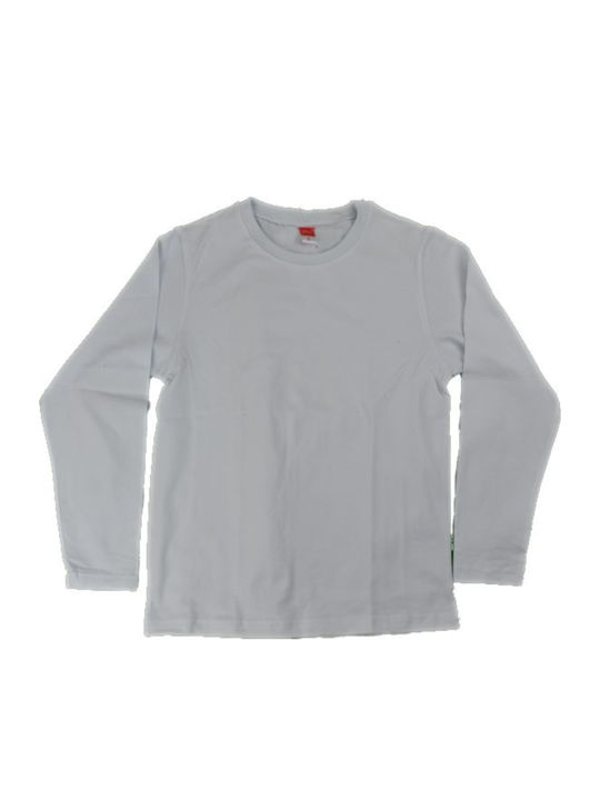 Kids Long-Sleeved White Top