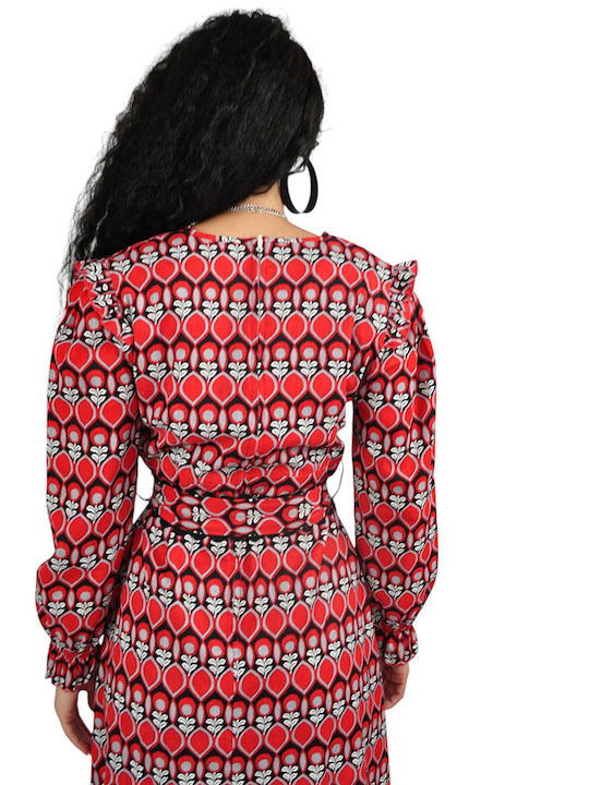 Midi Dress Red
